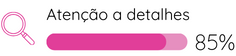 Gráfico Soft Skill Atenção a detalhes