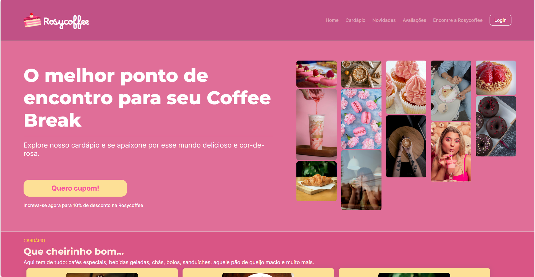 Imagem do projeto Rosycoffee