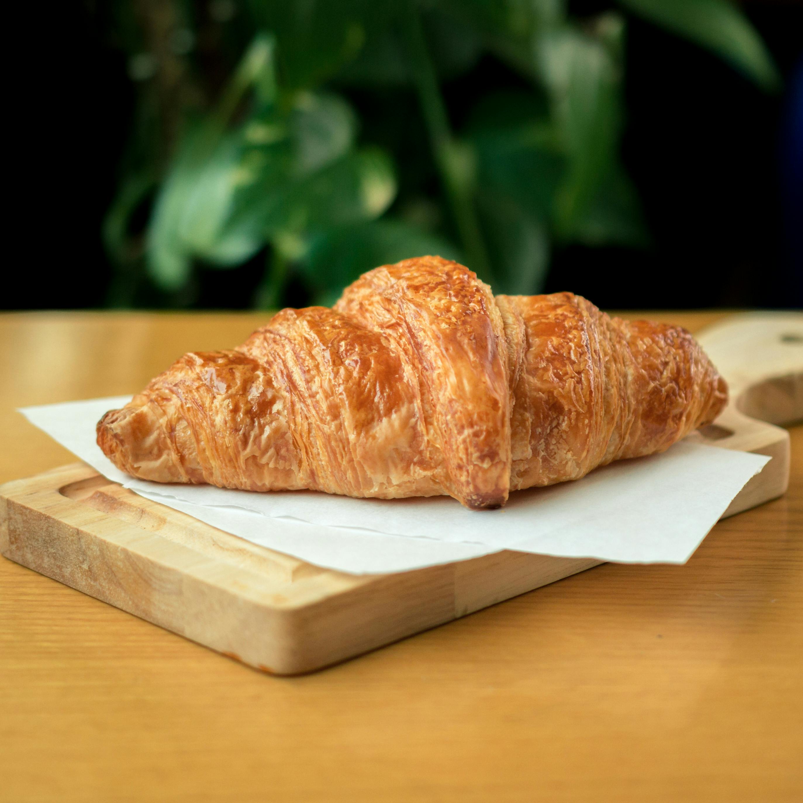 Croissant em prato
