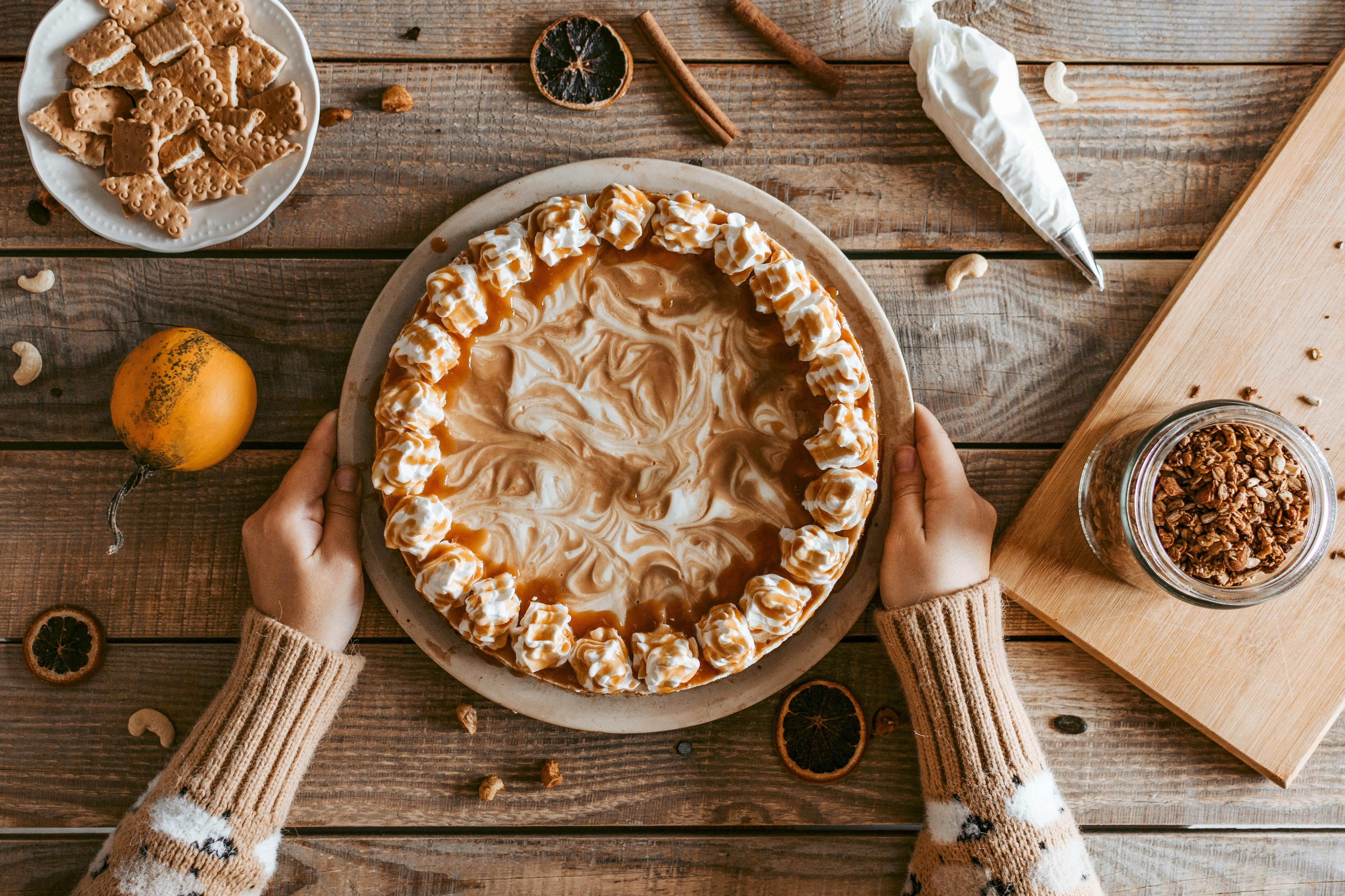Torta com merengue
